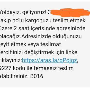 Aras Kargo Teslimat Sorunu