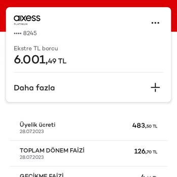 Akbank Platinum Kredi Kartı Yıllık Ücret