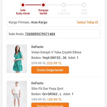 Anlamsız Trendyol Ve DeFacto Ticareti