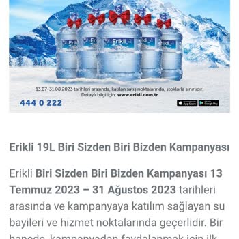 Erikli Su Yeni Abonelik Tarihleri