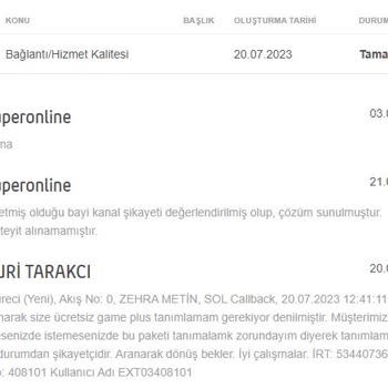 Superonline Paketle Birlikte Ücretsiz Diyerek Zorla Game+ Tanımladı
