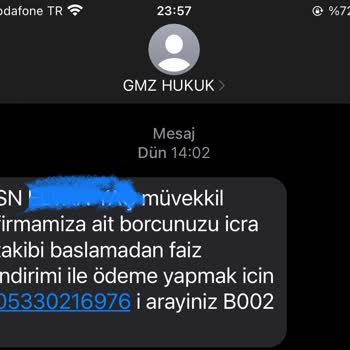 Gmz Hukuk Bürosu Tarafından Düzenlenen Mesaj İçeriği