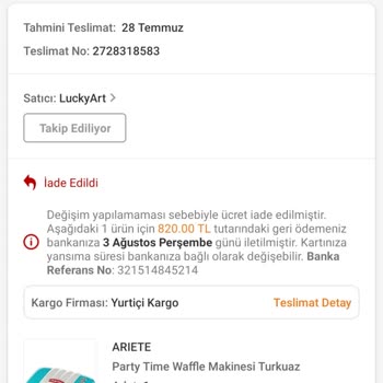Trendyol Ürün Değişiminde Satıcı Firma Oyunu