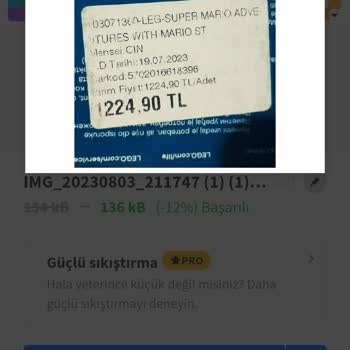 Toyzz Shop Fiyat Farkılığı Silinmiş Etiketin 224,90 Diye Okunması
