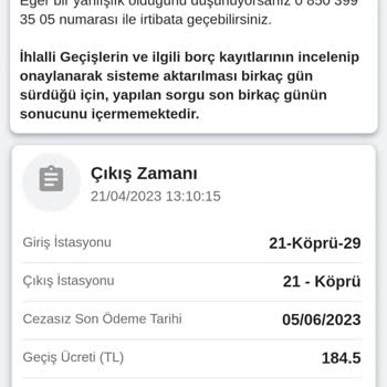 HGS Haksız Yere Geçiş Ücreti Ve Faiz Alınması