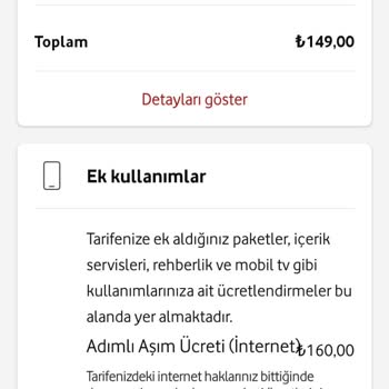 Vodafone Fatura Tutarı Fazla Girilmiş