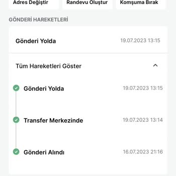 Trendyol Express Dolaptan Sattığım Ürünüm Kargoda Kayıp Oldu