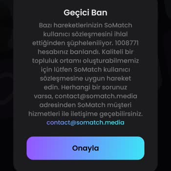 SoMatch Banlandım Hiçbir Suçum Yokken