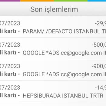 Enpara Kredi Kartından Param Çekildi