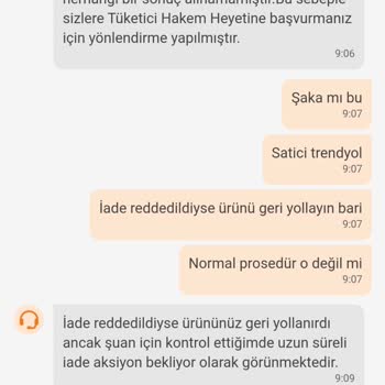 Trendyol İki Aydır İadesi İncelenen Ürün Çözüm Yok Hakem Heyeti'ne Git Diyorlar