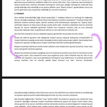 Zara Ve Kargoist Ürünlerin Teslim Edilmemesi
