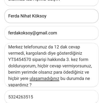 Yataş Cevap Doldurulan Formlara Ve Telefonlara Cevap Vermiyor