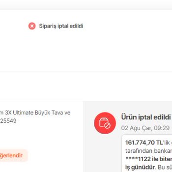 Hepsiburada Kampanya Adı Altında Sipariş İptali
