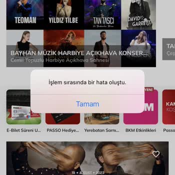 Passolig "şu Anda İşleminizi Gerçekleştiremiyoruz" Hatası