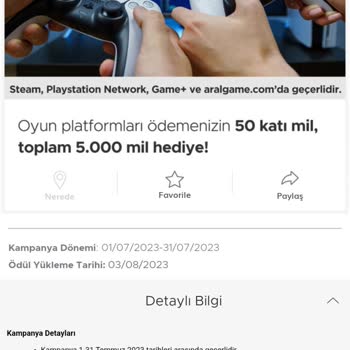 Garanti BBVA Kampanya Mil Yüklenmemesi