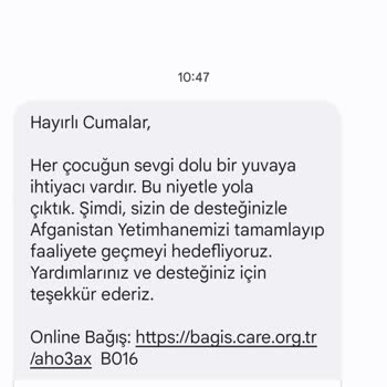 Çare Derneği SMS Geliyor. İptali İçin Bir Kod Da Yok