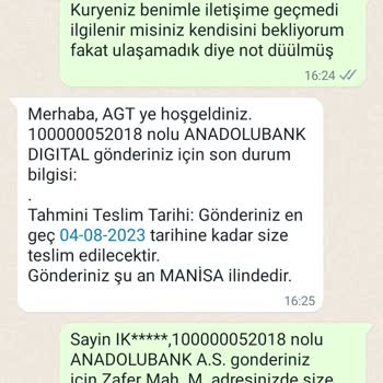 AGT Kurye İle Yaşadığım Sorunlar