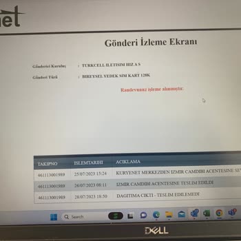 Kuryenet Sim Kartımı Teslim Etmedi