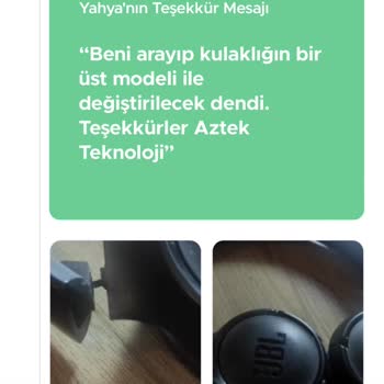 Aztek Teknoloji JBL 560Bt Kulaklık Kopma Ve Haksız Para Alımı