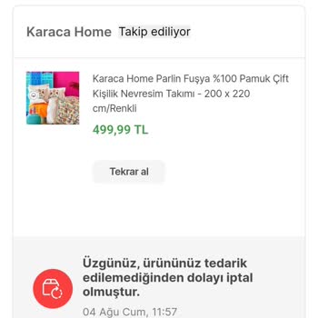 Hepsiburada Siparişimi İade Etti