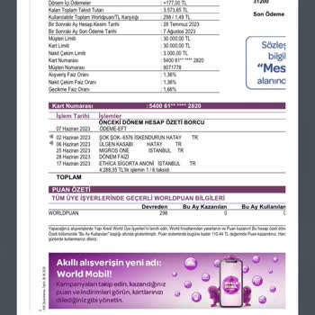 Yapı Kredi Bankası Deprem Bölgesi İçin Mağduriyet Faizi