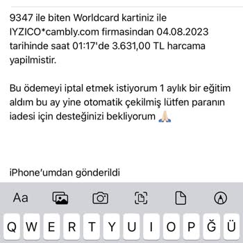 Hotmail.com Ücretin İadesi Otomatik Çekilmiş