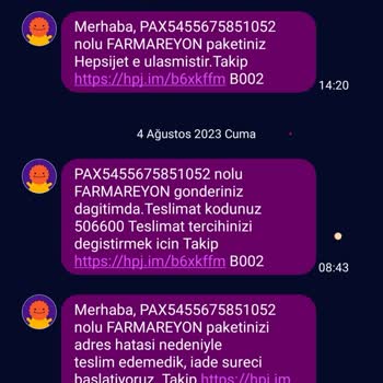 hepsiJET Firma Hatasından Mağduriyet