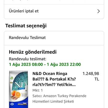 Amazon Stokta Mevcut Siparişimi Göndermiyor