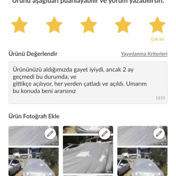Kaliteplus Araç Örtüsünün Erimesi!