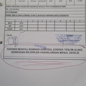Formet Çelik Kapı Ayıplı Ürün Hatalı Çelik Kapı