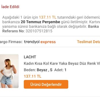 Garanti BBVA Garanti Trendyol İade Paramı Hesabıma Aktarma Yapmadı