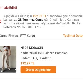 Garanti BBVA Garanti Trendyol İade Paramı Hesabıma Aktarma Yapmadı