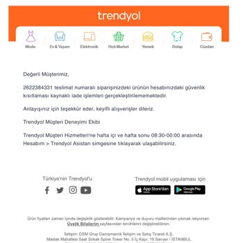Trendyol Ürün İadesi Yapmamak İçin Hesabımı Kapattı!