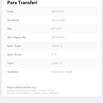 Sekabet Paramı Bloke Etti