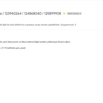 Vodafone Net İnternet Aboneliğinin Sonlandırılamaması