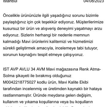 Mavi Markasının Ayıbı
