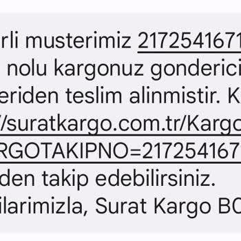 Sürat Kargo 4 Gündür Şubeden Çıkmıyor Kargom