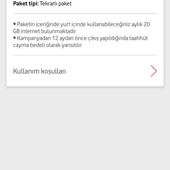 Vodafone Ek Paketimi İptal Edemiyorum