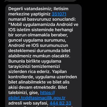 TCDD Taşımacılık 14 Saattir E-bilet Alamıyorum