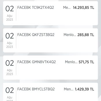Ziraat Bankası Facebook Menlo Park Adı Altında Kredi Kartı Kesintisi