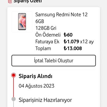 Xiaomi Ürünüm Teslim Edilmedi