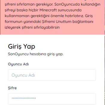 Sonoyuncu.com Hesabıma Giremiyorum, Hata Alıyorum