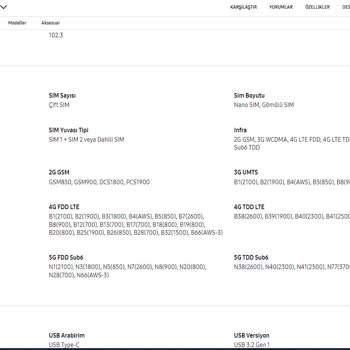 Samsung Telefon Samsun S21 Fe E-sim Desteklemiyor
