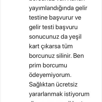 SGK Yeşilkart 61-C’li Olmama Rağmen Silinmeyen GSS Borcu Mağduriyeti