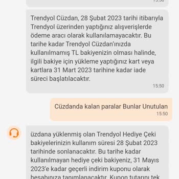 Trendyol Cüzdanım Uygulaması Mağduriyet
