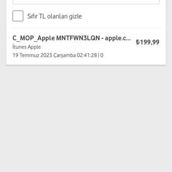 Vodafone İzinsiz Para Çıkışı