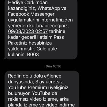 Vodafone 3. Ay Ücretsiz Youtube.com Premium Üyeliği Vermiyor