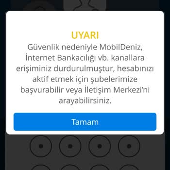 Denizbank Uygulamaya Erişim Engeli