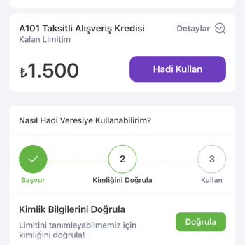 Hadi TOM Pay Hadi Veresiye Kullanamıyorum