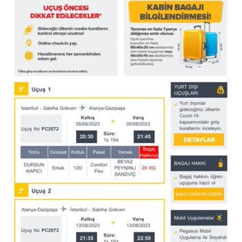 Pegasus Uçak Bileti Fiyat Aldatmacası
